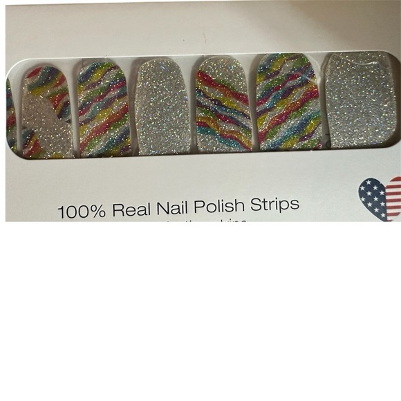 Color Street Silver and Red Nail Polish Strips - Picture 3 of 4